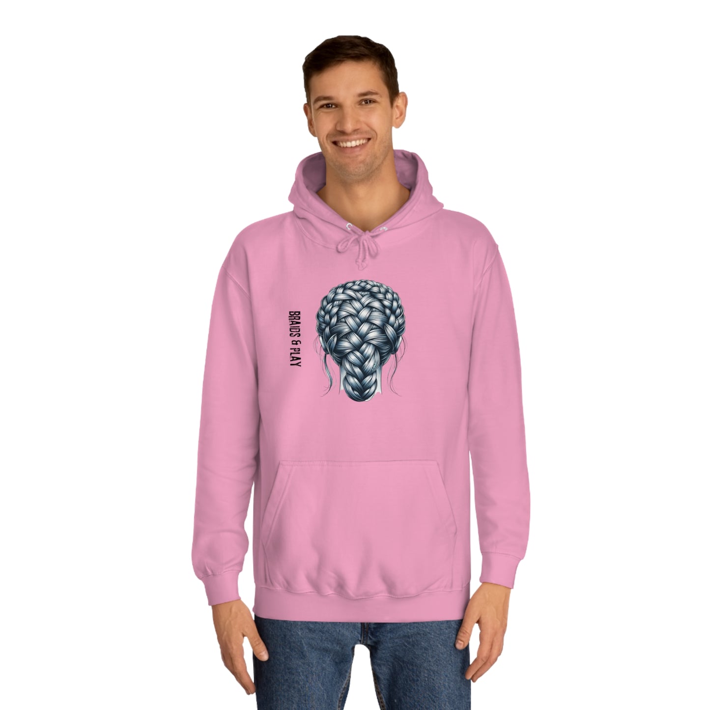 BRAID AND PLAY - Unisex College Hoodie