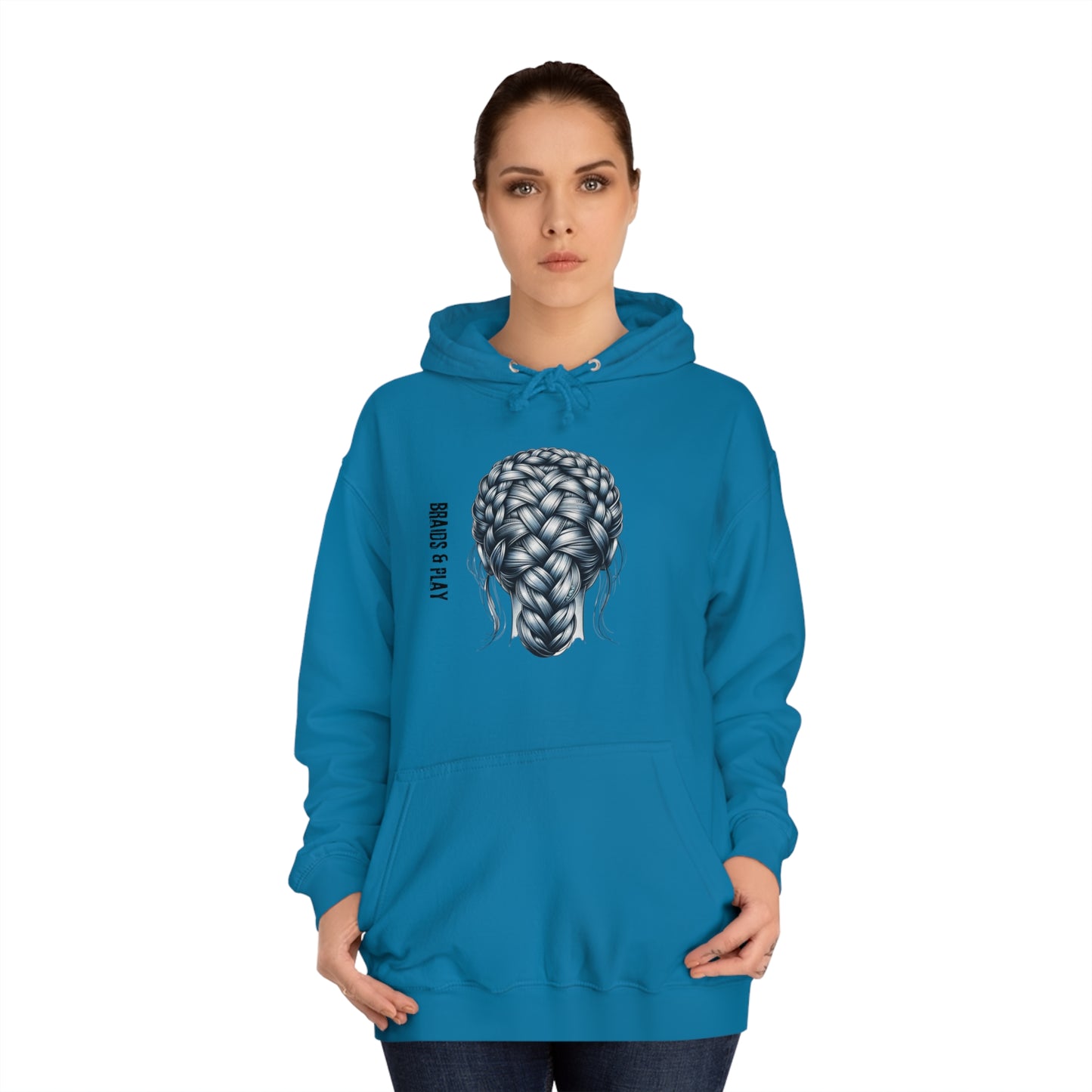 BRAID AND PLAY - Unisex College Hoodie