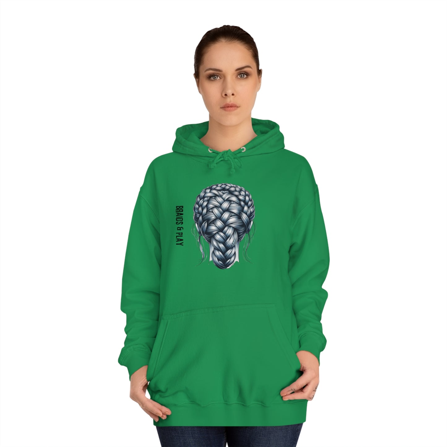 BRAID AND PLAY - Unisex College Hoodie