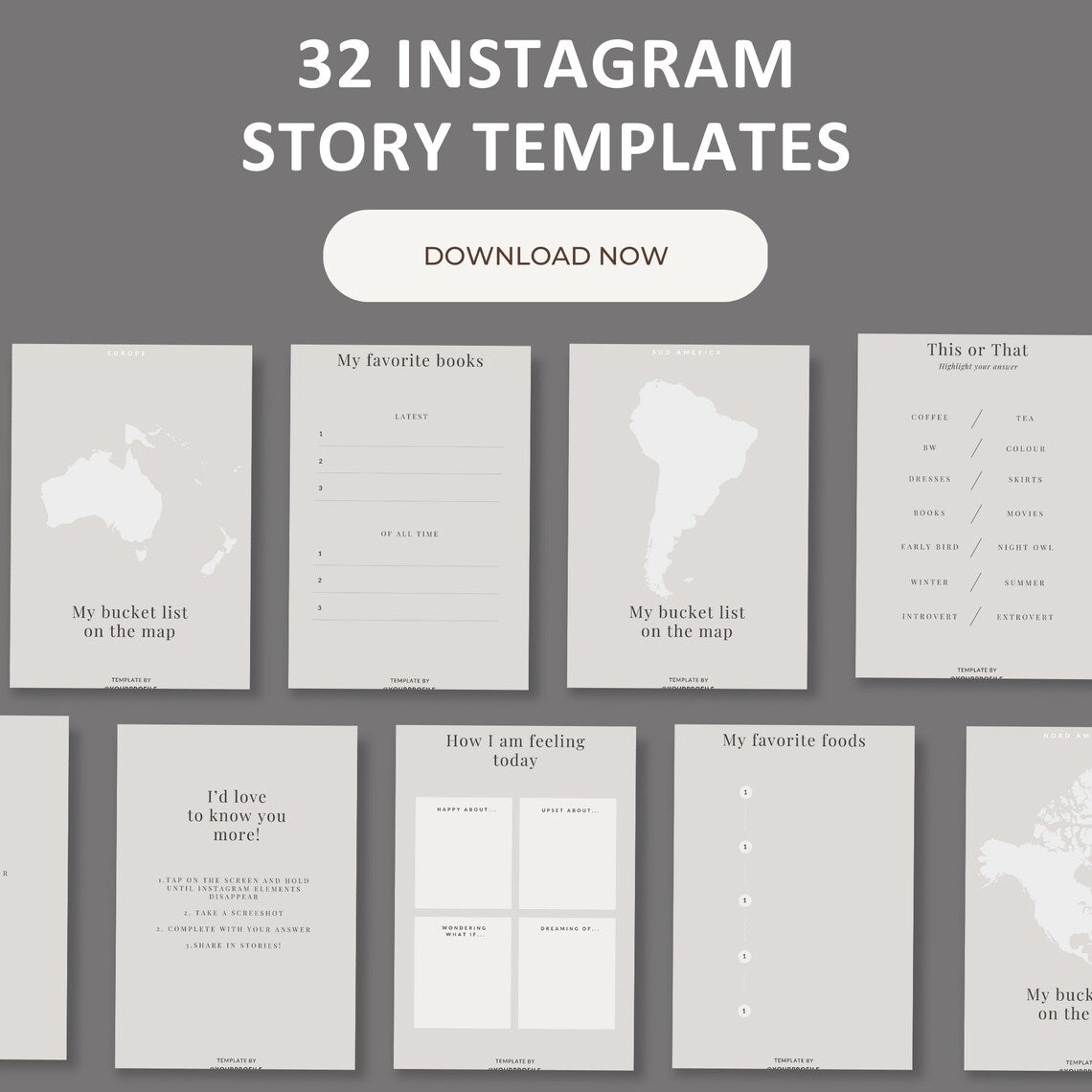 Engagement Boosters, Instagram Story Canva Template, Professional Instagram Stories Templates for Brand Consistency