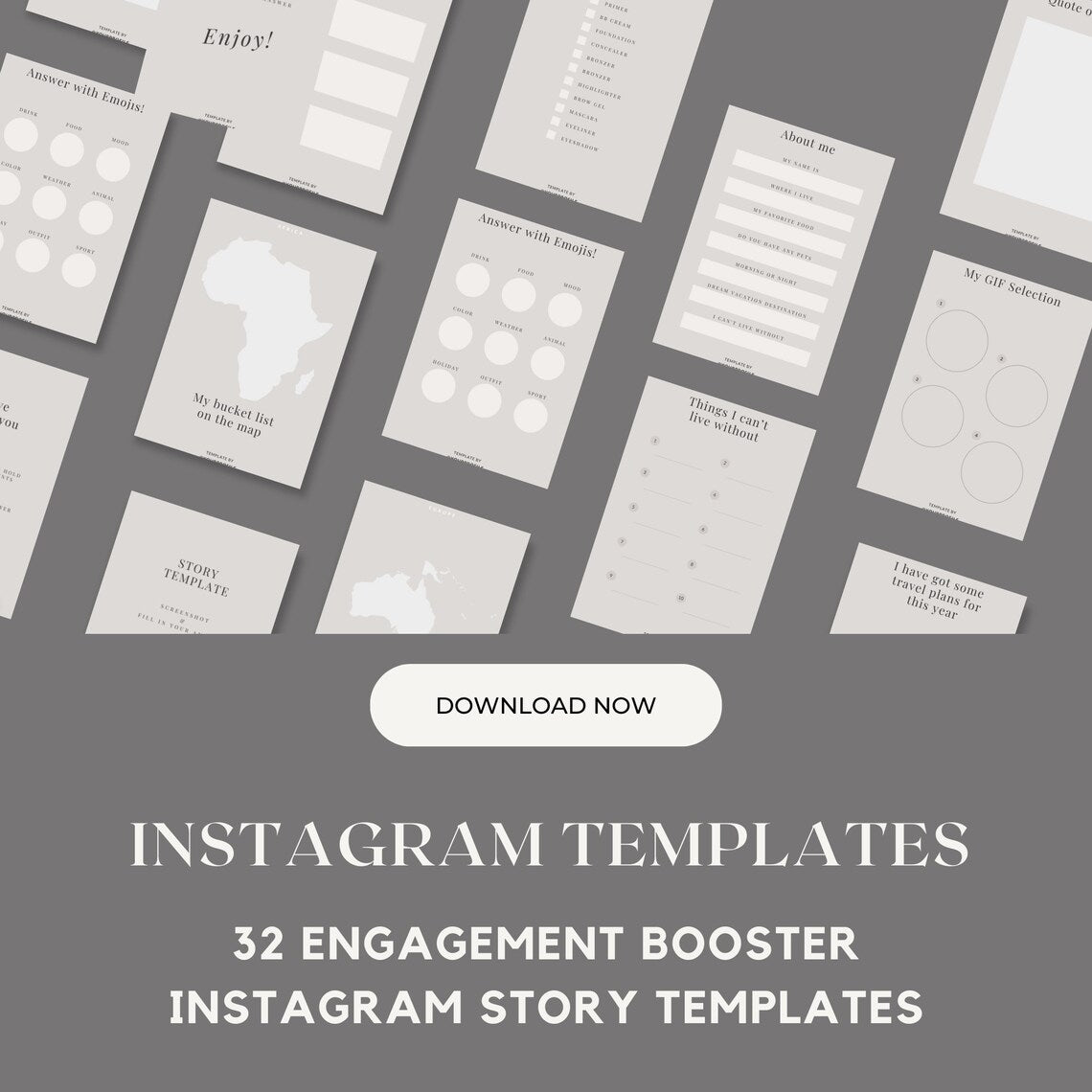 Engagement Boosters, Instagram Story Canva Template, Professional Instagram Stories Templates for Brand Consistency