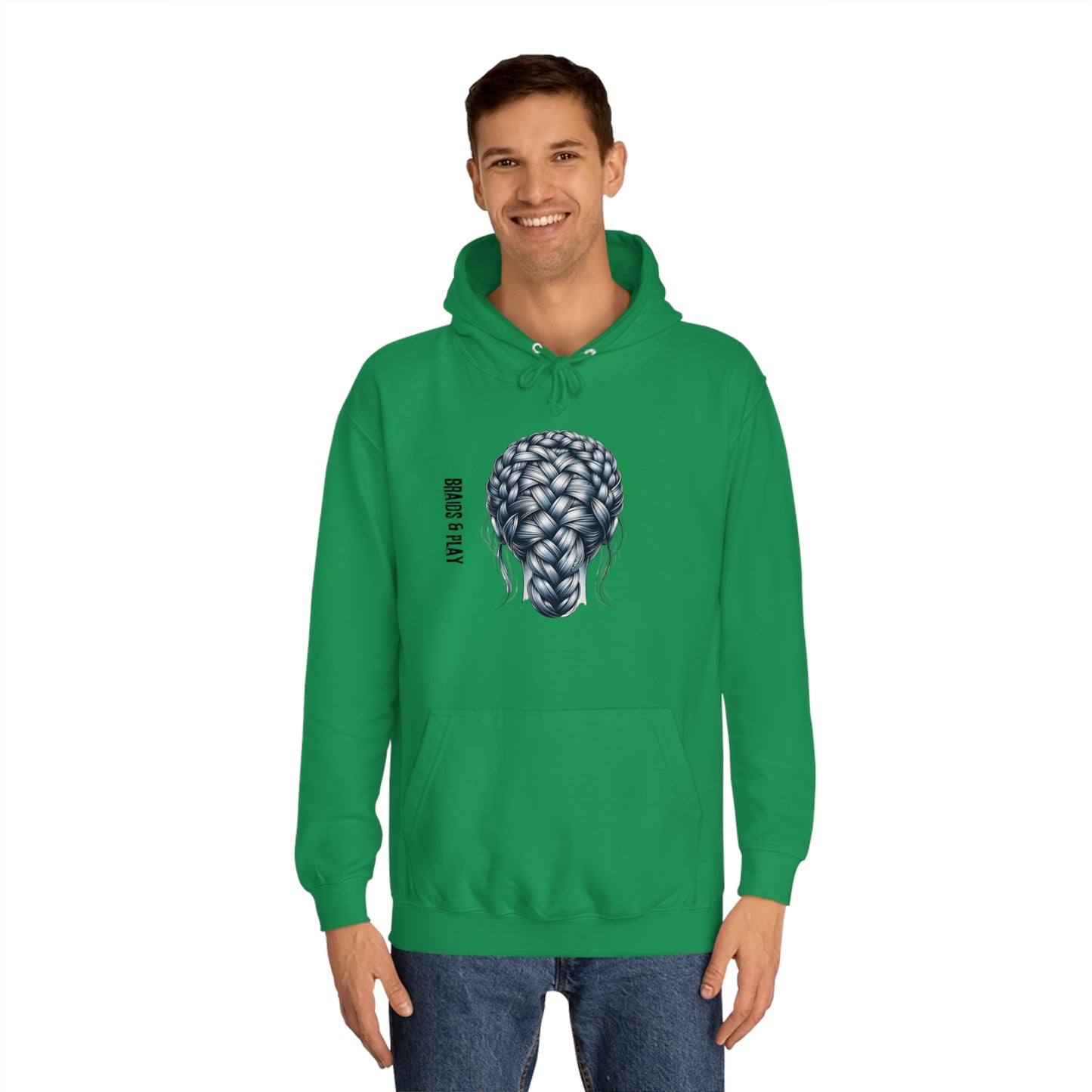 BRAID AND PLAY - Unisex College Hoodie