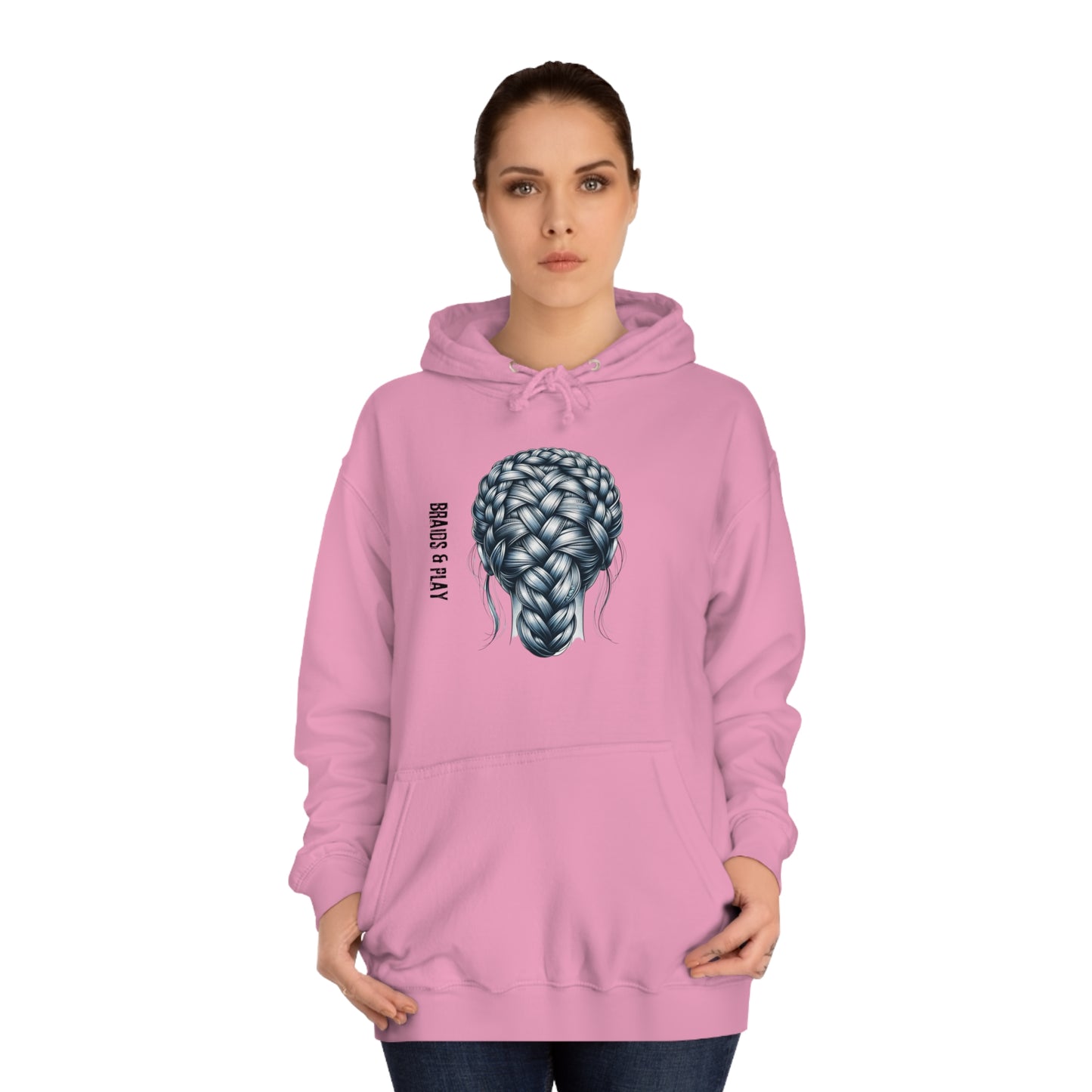 BRAID AND PLAY - Unisex College Hoodie