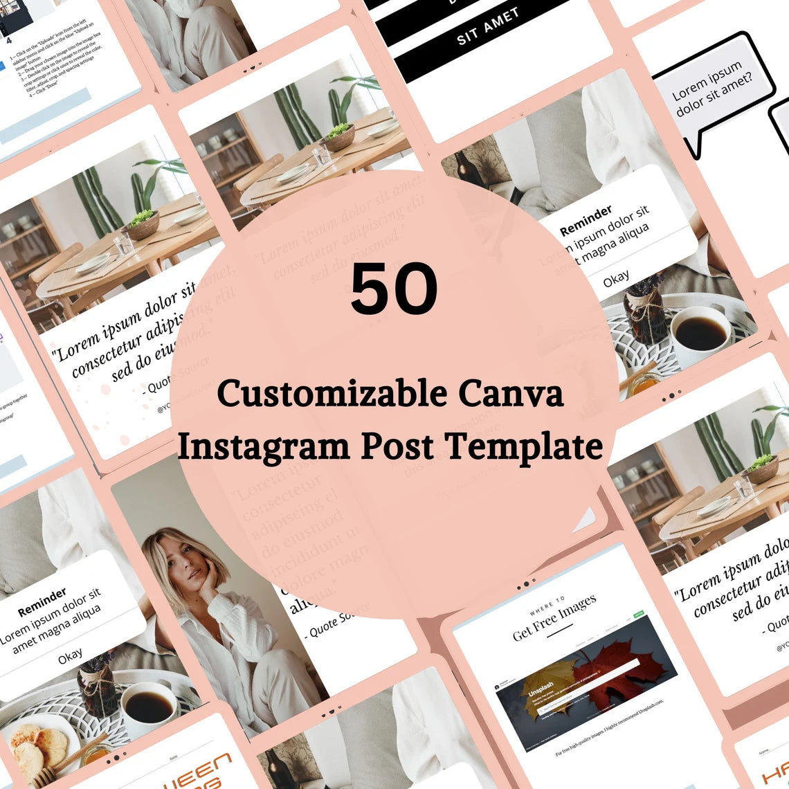 Instagram Post Templates | Social Media | Instagram Post | Small Business Instagram Post | Instagram Content, Post & Story Templates