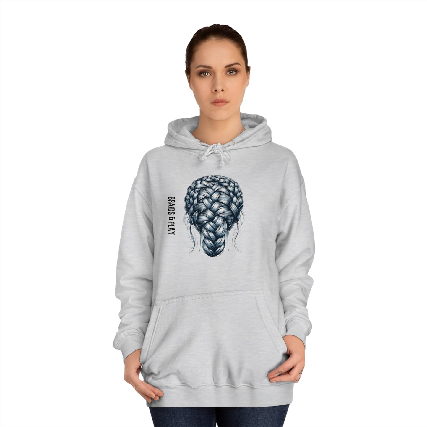 BRAID AND PLAY - Unisex College Hoodie